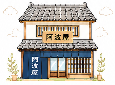 創業当時の阿波屋の店舗